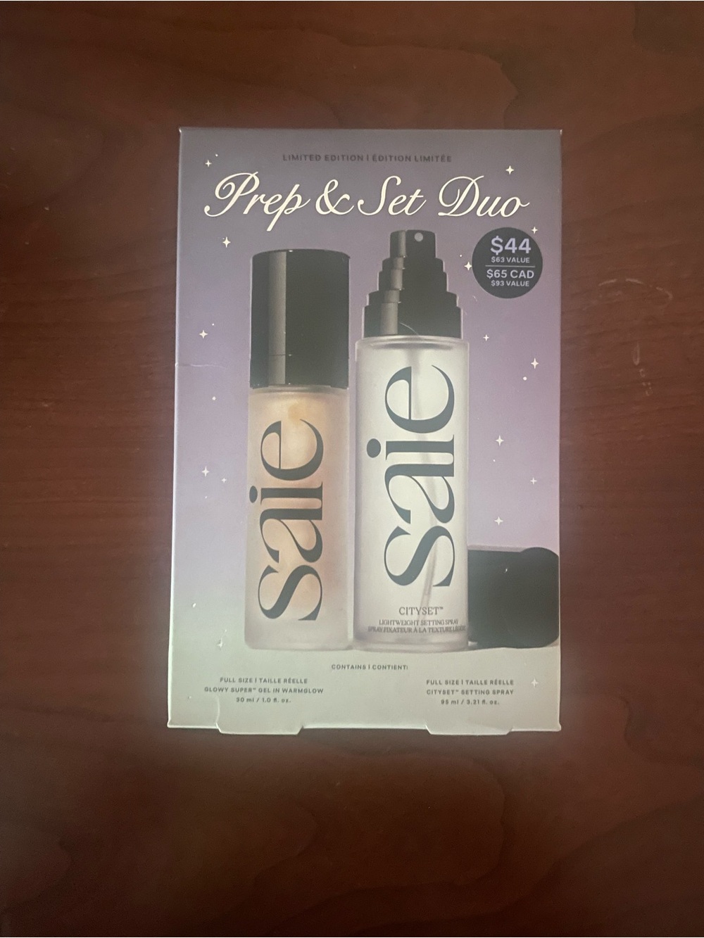 Saie Prep & Set Duo – Glow and Setting Spray